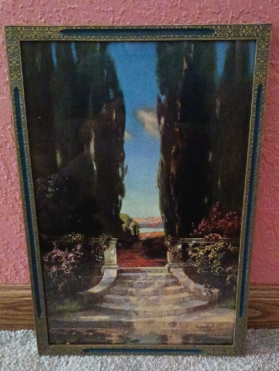 Other - Vintage~ R Atkinson Fox- Villa Series "The Sunny South" Framed Art Deco Print